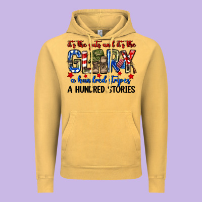 It's The Guts And It's The Glory A Hundred Stripes Vintage Hoodie Designed By Neo Western