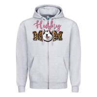 Heather Grey Husky Mom Zipper Hoodie - Jasminsmagicworld