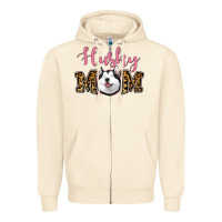 Sandshell Husky Mom Zipper Hoodie - Jasminsmagicworld
