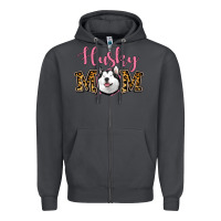 Smoke Husky Mom Zipper Hoodie - Jasminsmagicworld