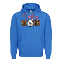 True Royal Husky Mom Zipper Hoodie - Jasminsmagicworld