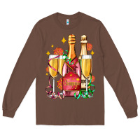 Chestnut new year party champagne Long Sleeve Tee - AdoDesignShop
