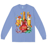 Colony Blue new year party champagne Long Sleeve Tee - AdoDesignShop