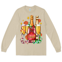 Mushroom new year party champagne Long Sleeve Tee - AdoDesignShop