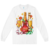 White new year party champagne Long Sleeve Tee - AdoDesignShop