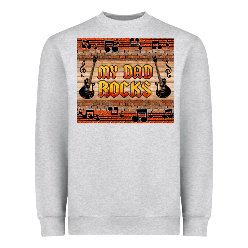 My Dad Rocks Heavyweight Sweatshirt by HRA Design Shop | Teevron