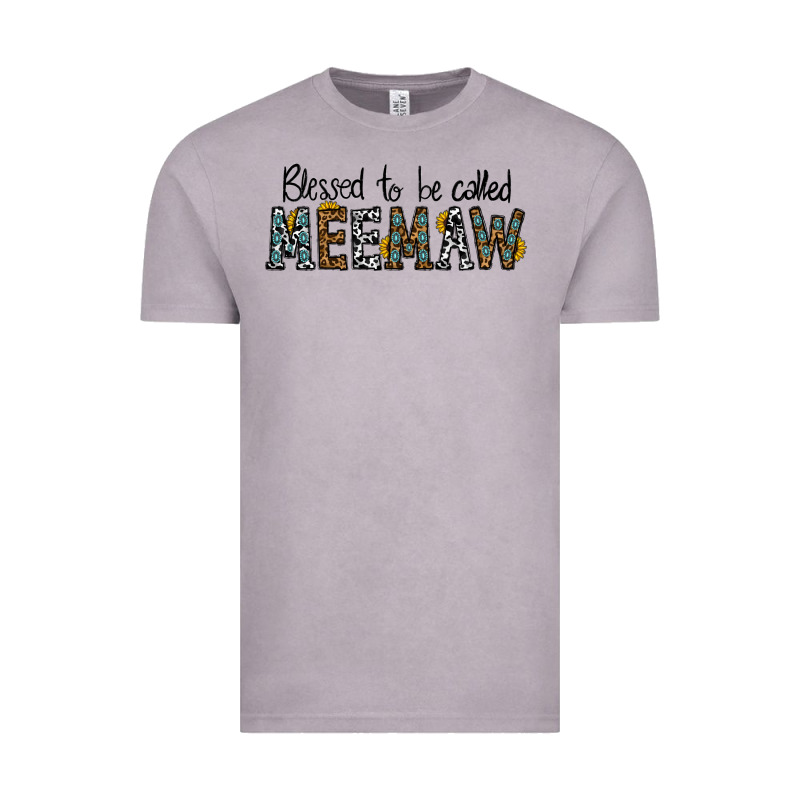 Blessed Meemaw Vintage Tee by CowhideDigitalArt | Teevron