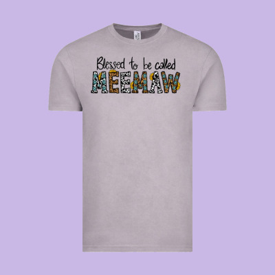 Blessed Meemaw Vintage Tee Designed By Cowhidedigitalart