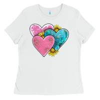 White hearts Ladies Tee - AdoDesignShop