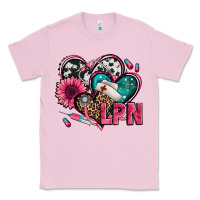 Bubblegum Pink lpn licensed practical nurse hearts Classic Tee - Jasminsmagicworld