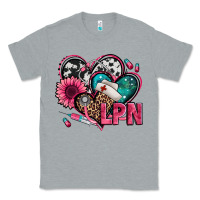Heather Grey lpn licensed practical nurse hearts Classic Tee - Jasminsmagicworld