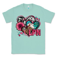 Seafoam lpn licensed practical nurse hearts Classic Tee - Jasminsmagicworld
