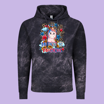 Merica Is Magical 4th Of July Vintage Hoodie Designed By Cowgirlartshop