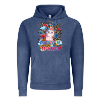 Vintage Denim Merica is magical 4th of july Vintage Hoodie - CowGirlArtShop