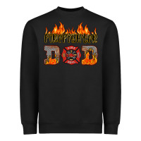 Black firefighter dad Heavyweight Sweatshirt - HRA Design Shop