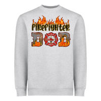 Heather Grey firefighter dad Heavyweight Sweatshirt - HRA Design Shop