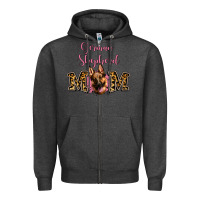 Charcoal Heather German Shepherd Mom Zipper Hoodie - Jasminsmagicworld