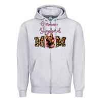 Heather Grey German Shepherd Mom Zipper Hoodie - Jasminsmagicworld