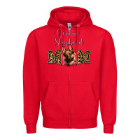 Red German Shepherd Mom Zipper Hoodie - Jasminsmagicworld