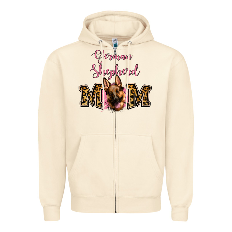 German Shepherd Mom Zipper Hoodie by Jasminsmagicworld | Teevron
