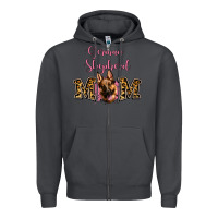 Smoke German Shepherd Mom Zipper Hoodie - Jasminsmagicworld