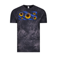 Cloud Black american flag sunflowers 16oz libbey cup Vintage Tee - HRA Design Shop