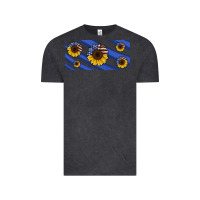 Vintage Black american flag sunflowers 16oz libbey cup Vintage Tee - HRA Design Shop