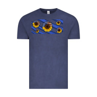 Vintage Denim american flag sunflowers 16oz libbey cup Vintage Tee - HRA Design Shop