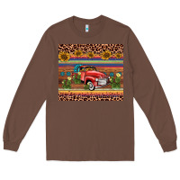 Chestnut truck sunflower leopard Long Sleeve Tee - AdoDesignShop