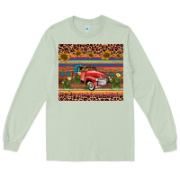 Matcha truck sunflower leopard Long Sleeve Tee - AdoDesignShop
