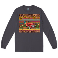 Smoke truck sunflower leopard Long Sleeve Tee - AdoDesignShop