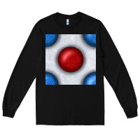 Black Glitter 4th Of July Seamless Pattern Long Sleeve Tee - BundleAndBundleShop