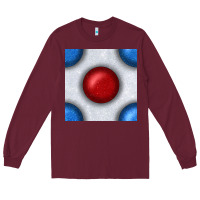 Burgundy Glitter 4th Of July Seamless Pattern Long Sleeve Tee - BundleAndBundleShop