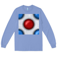 Colony Blue Glitter 4th Of July Seamless Pattern Long Sleeve Tee - BundleAndBundleShop