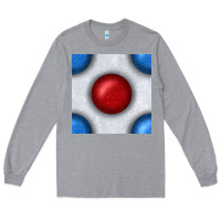 Heather Grey Glitter 4th Of July Seamless Pattern Long Sleeve Tee - BundleAndBundleShop