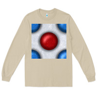 Mushroom Glitter 4th Of July Seamless Pattern Long Sleeve Tee - BundleAndBundleShop