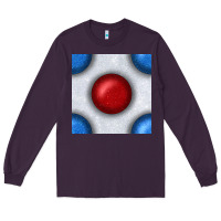 Plum Glitter 4th Of July Seamless Pattern Long Sleeve Tee - BundleAndBundleShop