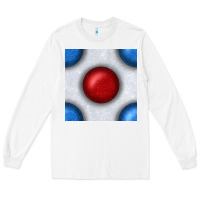 White Glitter 4th Of July Seamless Pattern Long Sleeve Tee - BundleAndBundleShop