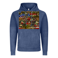 Vintage Denim Hunting leopard USA flag tumbler 4th of july Vintage Hoodie - Neo Western