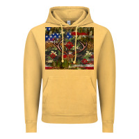 Vintage Mustard Hunting leopard USA flag tumbler 4th of july Vintage Hoodie - Neo Western
