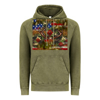 Vintage Olive Hunting leopard USA flag tumbler 4th of july Vintage Hoodie - Neo Western