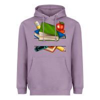 Lavender custom teacher books Heavyweight Hoodie - NancyCooperArtShop