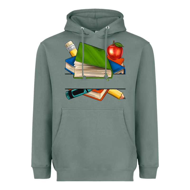 Custom Teacher Books Heavyweight Hoodie by NancyCooperArtShop | Teevron