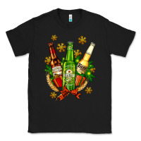 Black beer bottle party set for christmas Classic Tee - AdoDesignShop