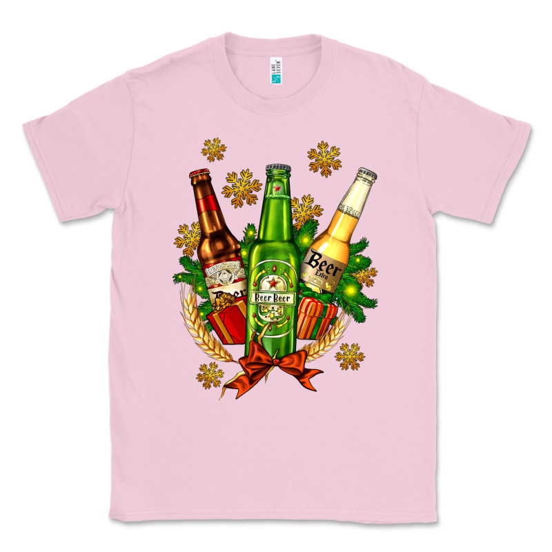 Beer Bottle Party Set For Christmas Classic Tee by AdoDesignShop | Teevron