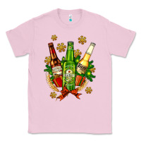 Bubblegum Pink beer bottle party set for christmas Classic Tee - AdoDesignShop