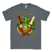 Charcoal Heather beer bottle party set for christmas Classic Tee - AdoDesignShop