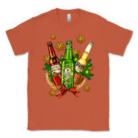 Copper beer bottle party set for christmas Classic Tee - AdoDesignShop
