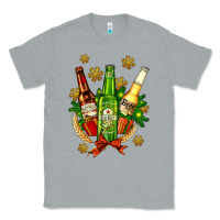 Heather Grey beer bottle party set for christmas Classic Tee - AdoDesignShop