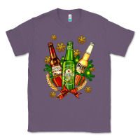 Lavender beer bottle party set for christmas Classic Tee - AdoDesignShop